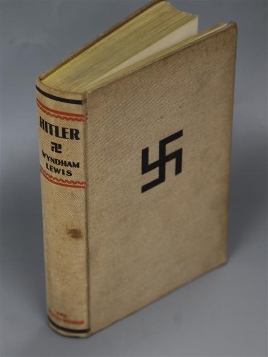 Lewis, Wyndham - Hitler, 1st edition, 8vo, cloth, discoloured spine stained, frontispiece photograph of